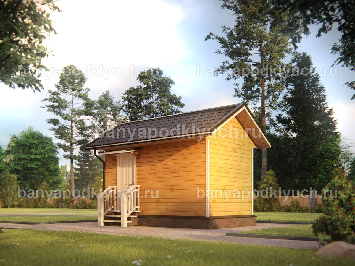 Баня из бруса 5x3 м Баня из бруса 5x3 м