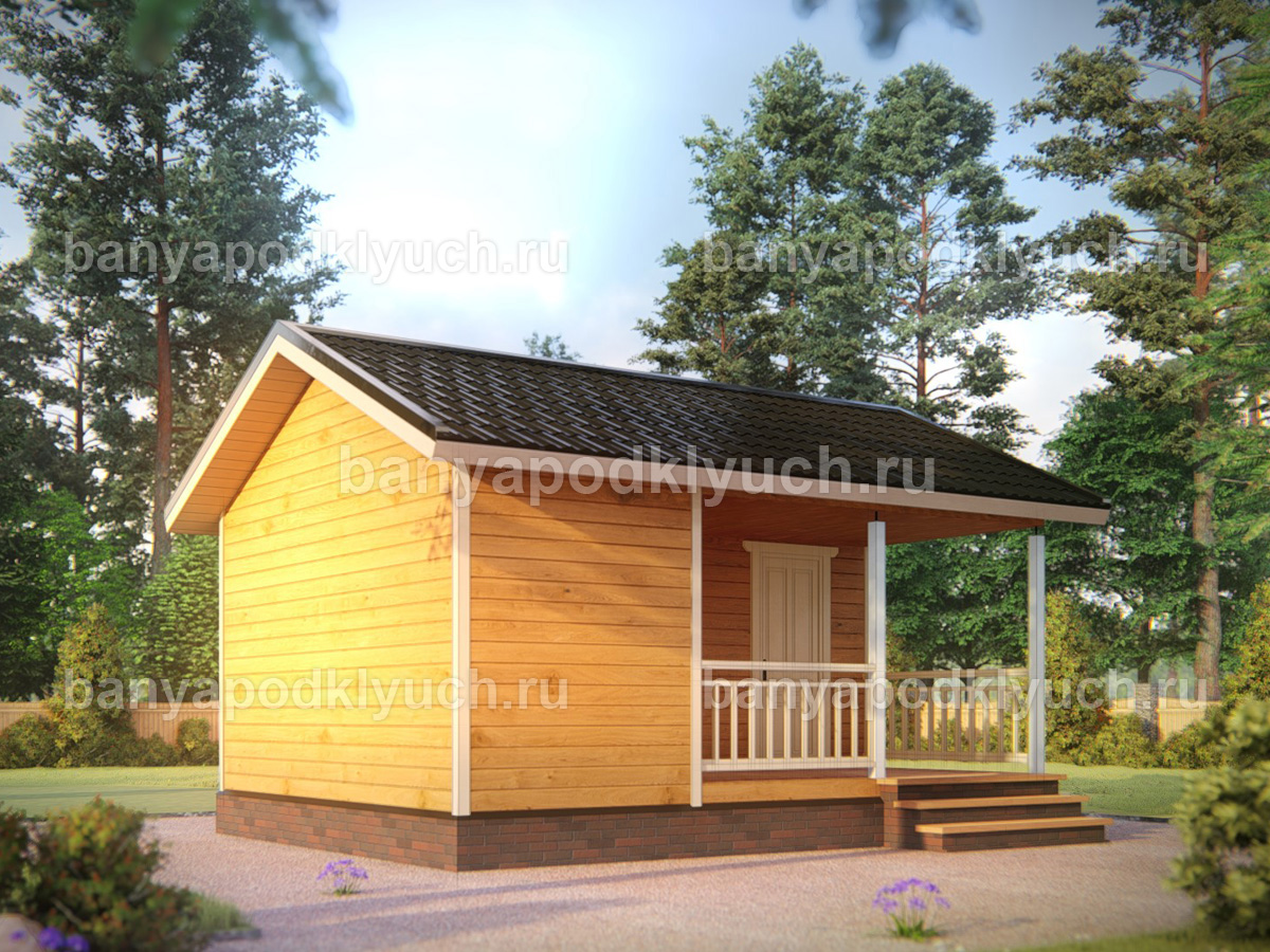 Баня из бруса 6x4,5 м Баня из бруса 6x4,5 м
